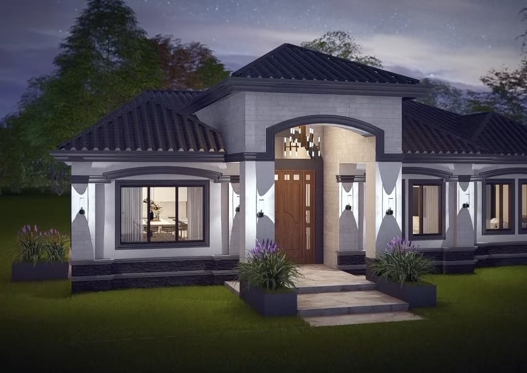 Diseño residencial de un nivel